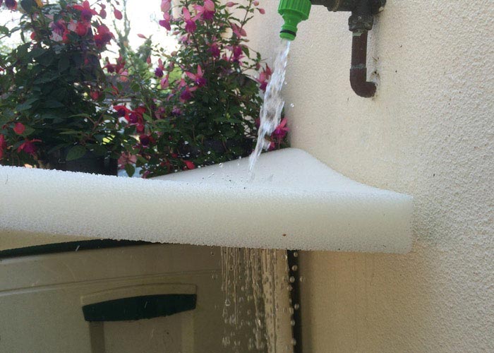 Water passes right through our reticulated outdoor cushion foam